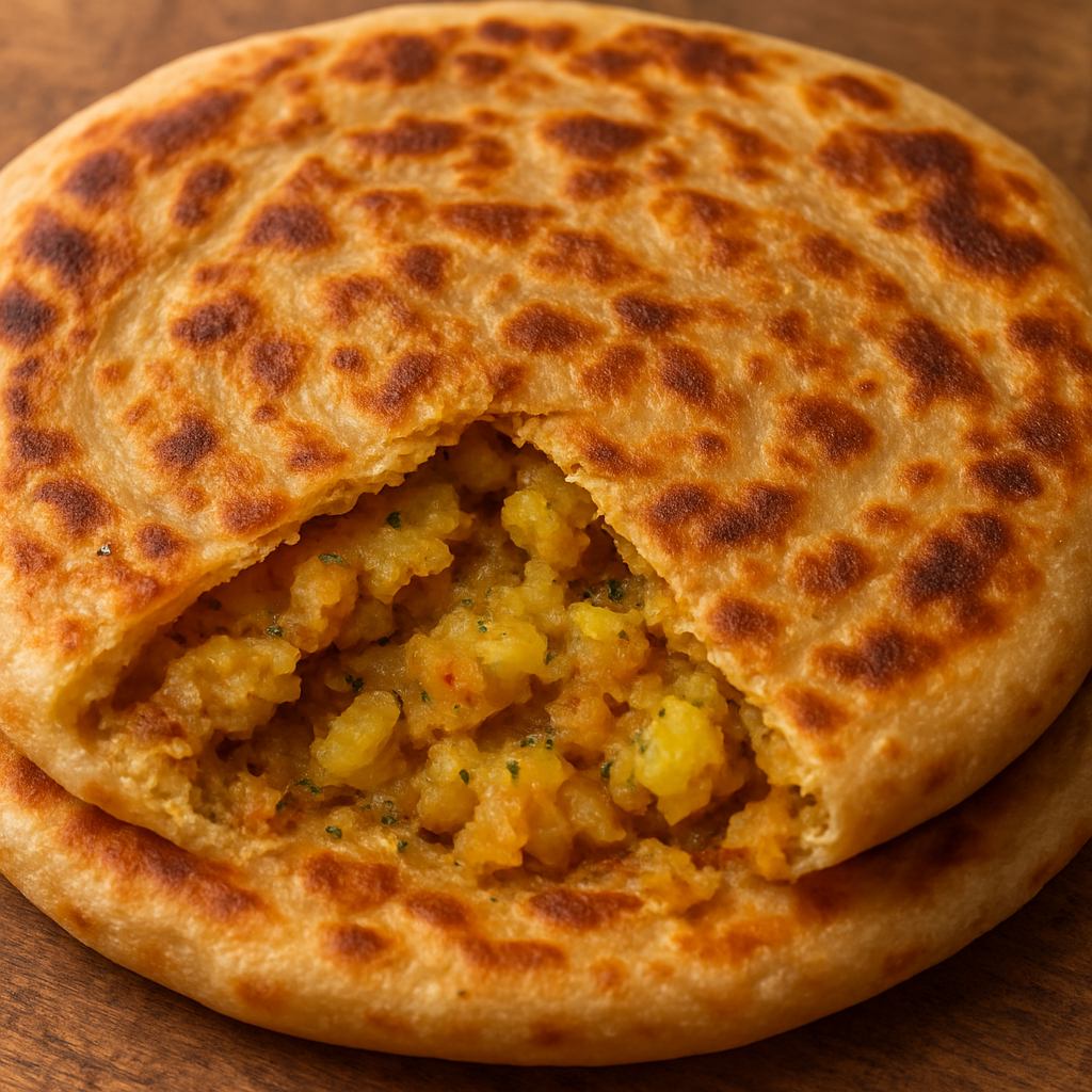 aloo payaaj paratha